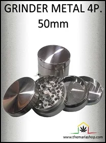 GRINDER METAL 4PARTES CON TAMIZ (50MM)