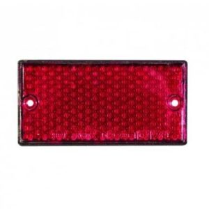 Reflectante rectangular rojo