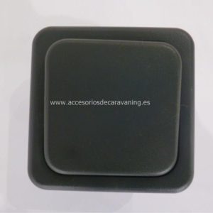 Interruptor completo gris oscuro