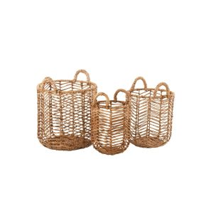 Cesta Pequeña de Ratán Natural con Asas