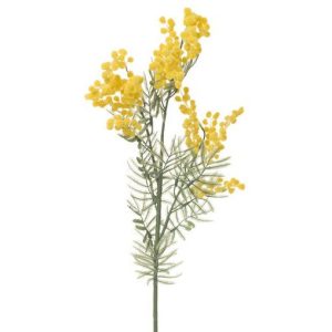 Tallo Decorativo de Mimosa Artificial Amarilla