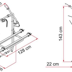 Portabicicletas Carry-Bike Opel Vivaro/Renault Trafic Fiamma