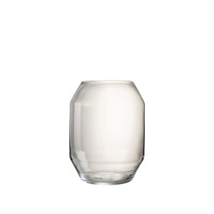 Portavelas de Cristal Transparente Grande