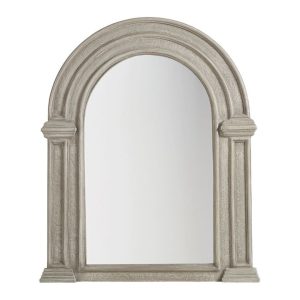 Espejo Decorativo de Arco en Madera Tallada