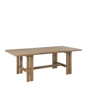 Mesa de Comedor Rectangular en Roble Natural Claro de 220 cm