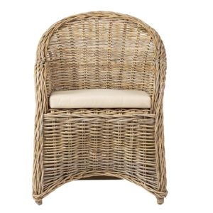 Sillón de Ratán Natural con Cojín