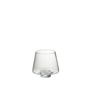 Portavelas de Cristal Transparente
