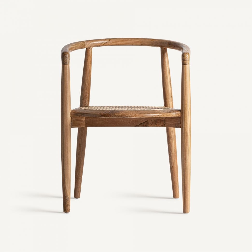Silla de Teka y Ratán Trenzado - Imagen 3
