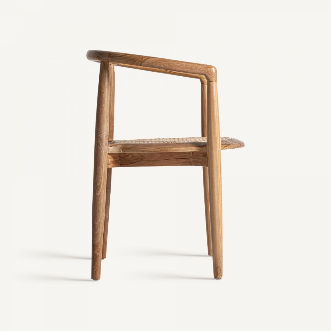 Silla de Teka y Ratán Trenzado - Imagen 4