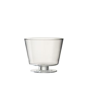 Portavelas de Cristal Transparente con Base