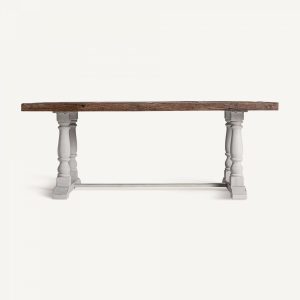 Mesa de Comedor Rectangular en Olmo Reciclado y Madera de Mango de 200 cm