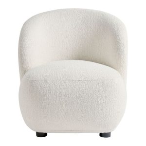 Sillón Tapizado en Bouclé Beige