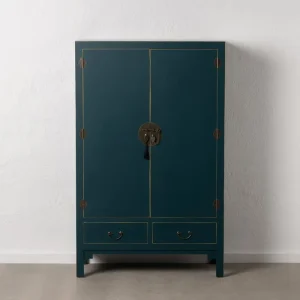Armario Oriental Azul en Madera de Olmo