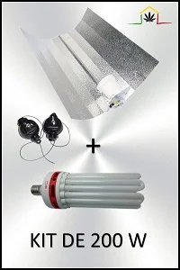 KIT ILUMINACIÓN BAJO CONSUMO 200W CFL