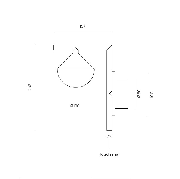 Aplique de Pared Nino en Acero con Tulipa Óptica y Mármol Negro - Imagen 4