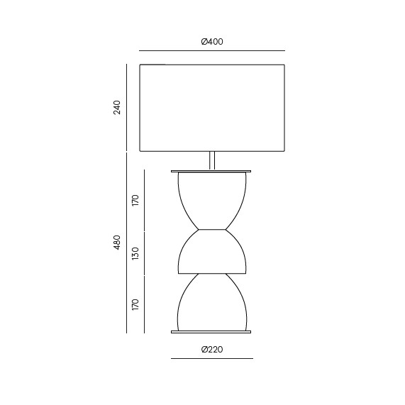 Lámpara de Mesa Metric-Cerámica Personalizable - Imagen 7