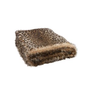 Plaid de Pelo Suave Animal Print