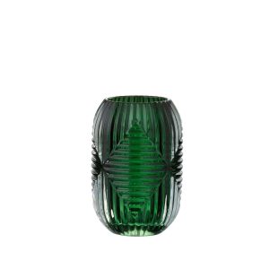 Portavelas de Cristal Verde