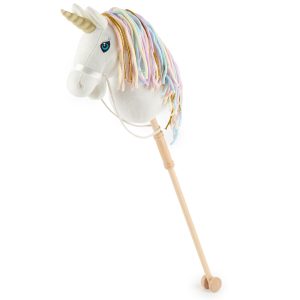 Juguete de palo + rueda Unicornio arcoíris