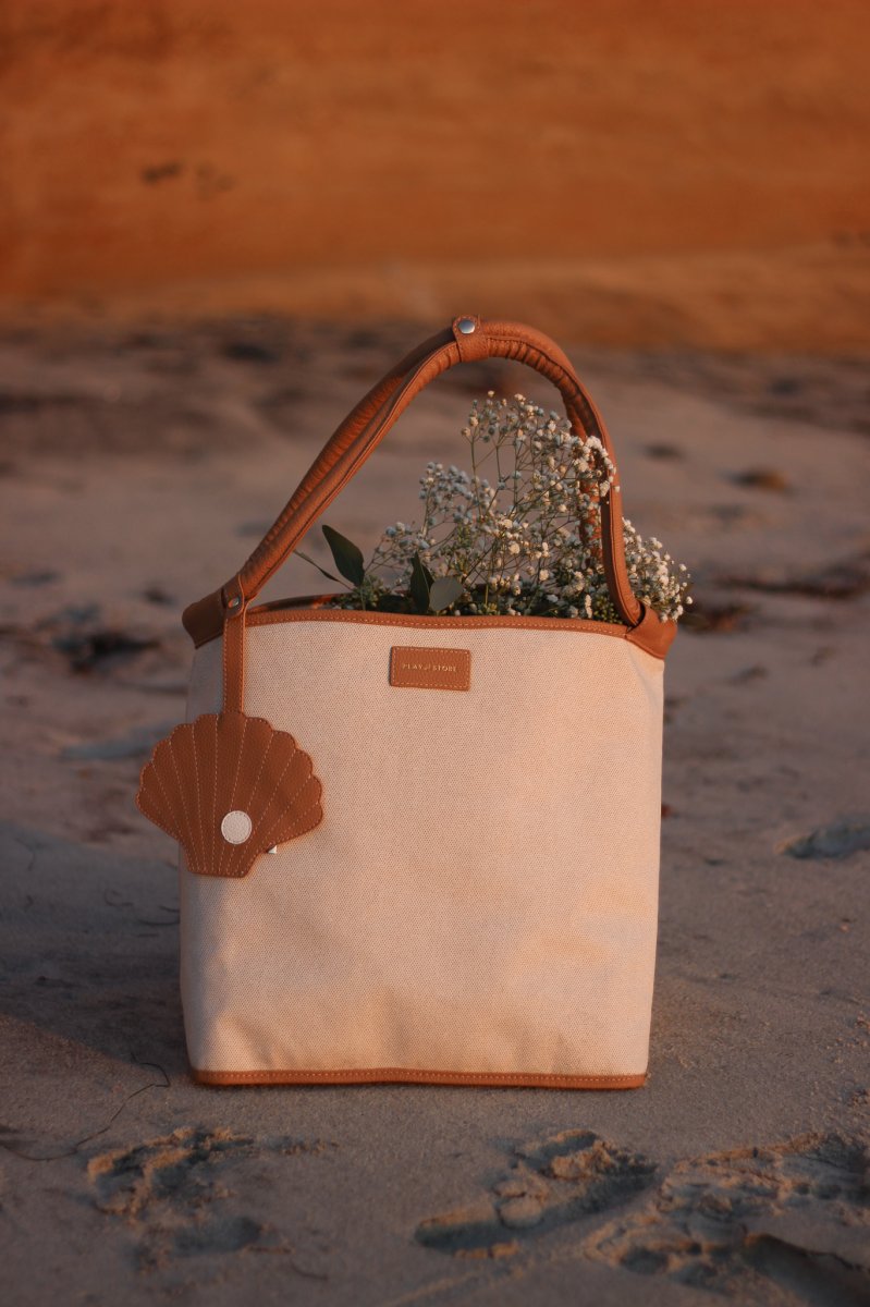 BOLSO DE PLAYA PREMIUM CAMEL - Imagen 5