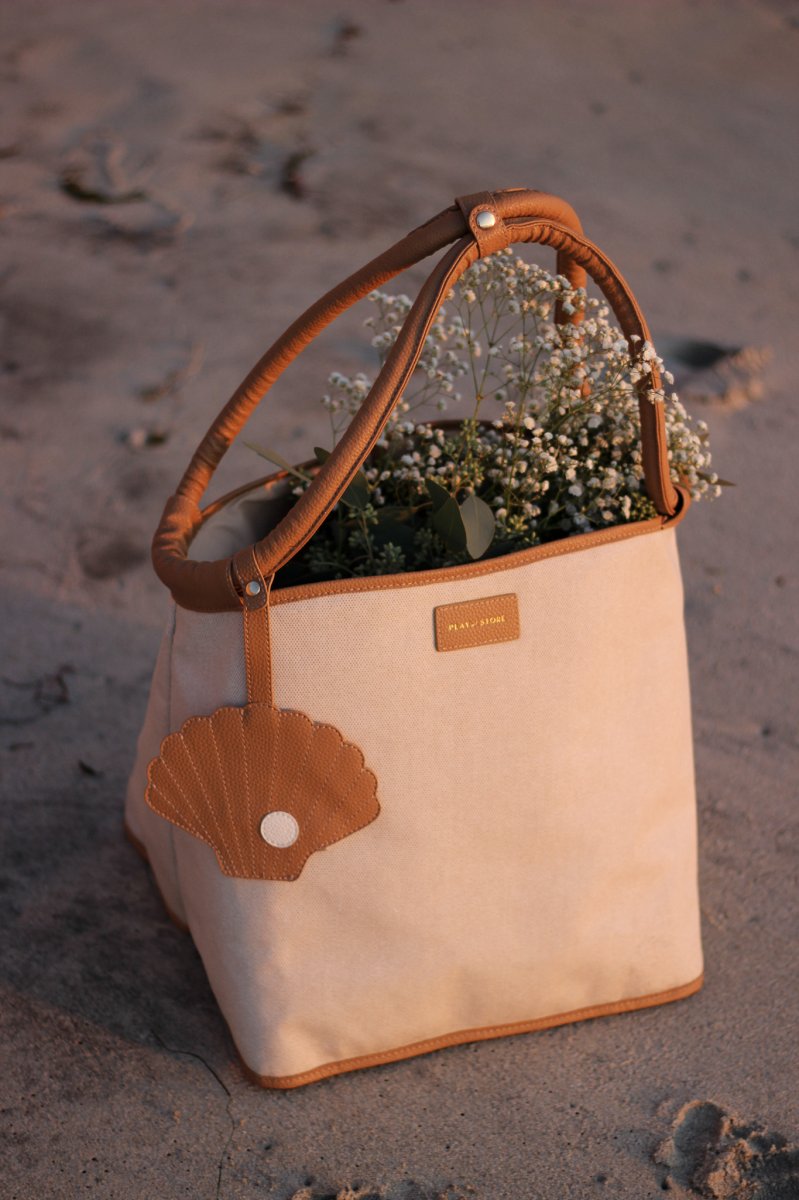 BOLSO DE PLAYA PREMIUM CAMEL - Imagen 6