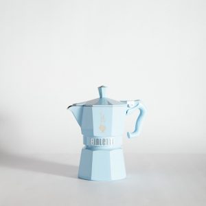 Cafetera italiana Bialetti azul 3 tazas
