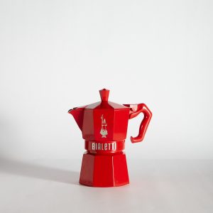 Cafetera italiana Bialetti roja 3 tazas
