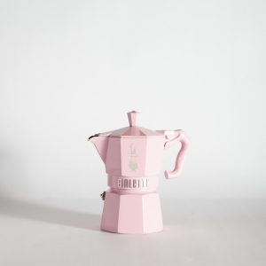 Cafetera italiana Bialetti rosa 3 tazas