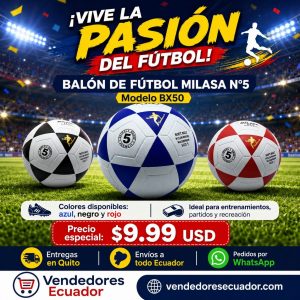 Balón de Fútbol Milasa N°5 Oficial Modelo BX50
