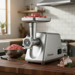 Molino Eléctrico de Carne E-bester 2500W Acero Inoxidable Profesional