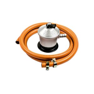 Kit regulador de gas + manguera + abrazaderas