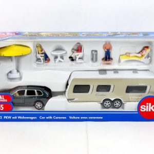 Juguete Camping y coche con caravana