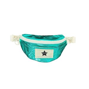 RIÑONERA METALIZADA AZUL