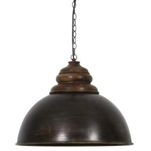 Lámpara de Techo Zinc/Madera Leia
