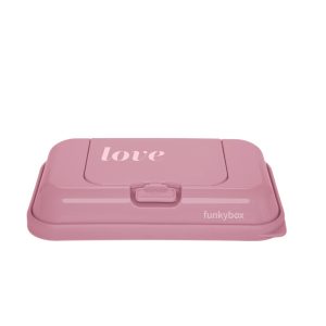 Dispensador de Toallitas Viaje Rosa Vintage Love Brillo