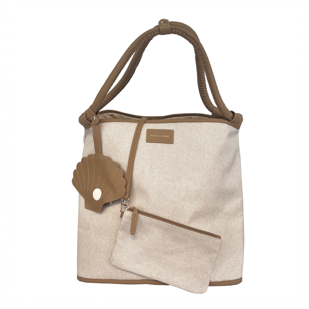 BOLSO DE PLAYA PREMIUM CAMEL - Imagen 3