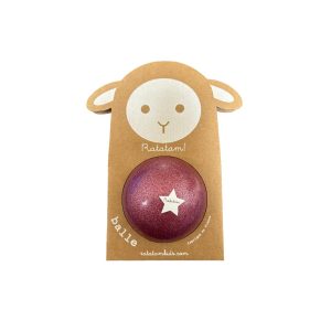 Pelota 10 cm Glitter Rosa