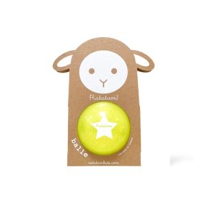 Pelota 10 cm Glitter Amarilla