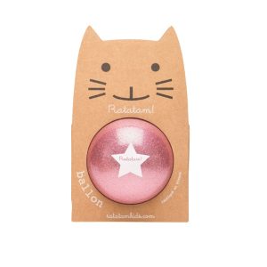 Pelota 15 cm Glitter Rosa