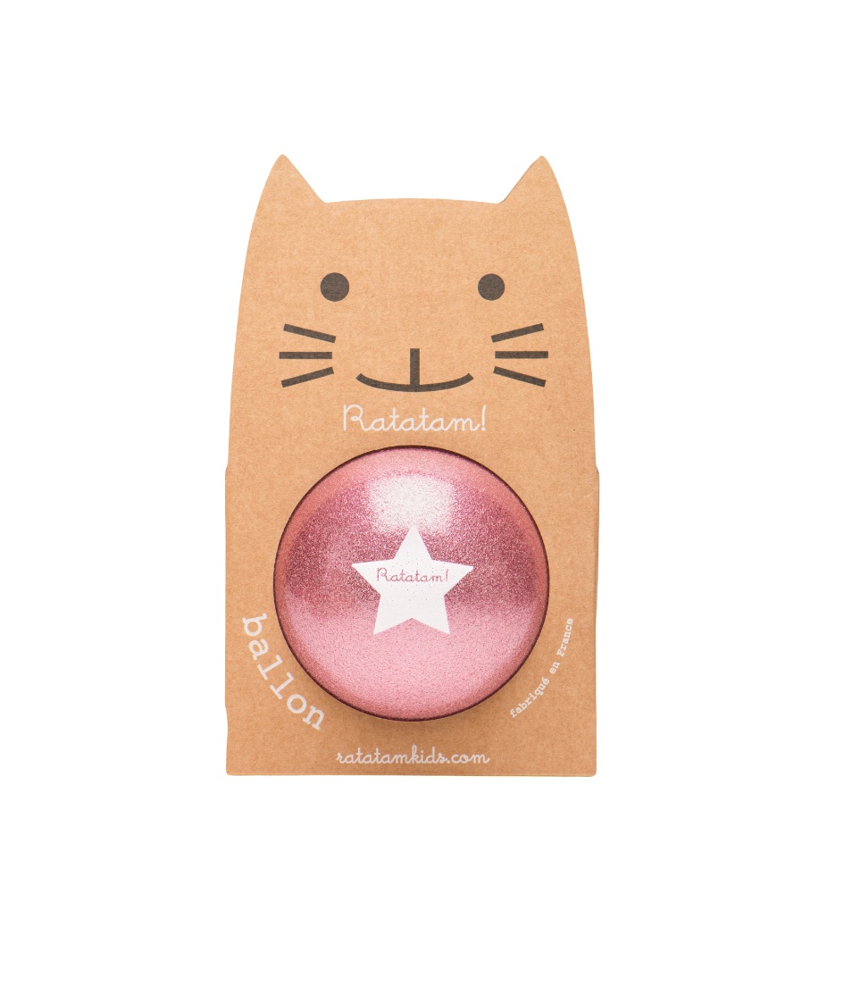 Pelota 15 cm Glitter Rosa