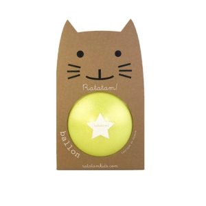 Pelota 15 cm Glitter Amarilla
