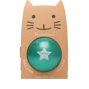 Pelota 22 cm Glitter Verde