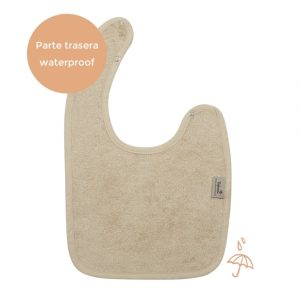 Babero Bebé Waterproof – Frosted Almond