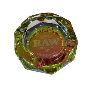 CENICERO CRISTAL RAW RAINBOW