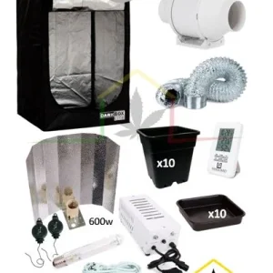 KIT DE CULTIVO BÁSICO 600W 120x120x200