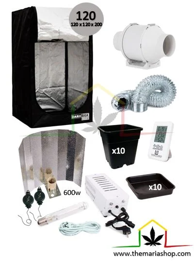 KIT DE CULTIVO BÁSICO 600W 120x120x200 - Imagen 2