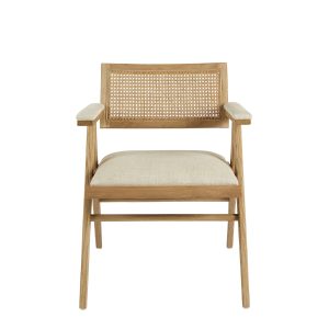Sillón de Fresno Natural con Rejilla