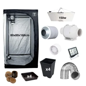 KIT ARMARIO CULTIVO COMPLETO 80 (LED 150W)