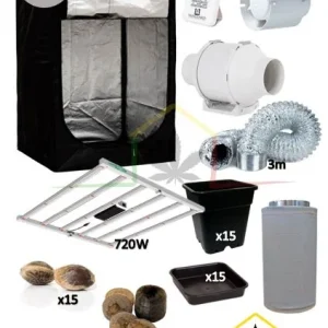 KIT ARMARIO CULTIVO COMPLETO 150 (LED 720W)