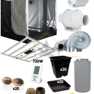 KIT ARMARIO CULTIVO COMPLETO 240 (LED 720W – 1440W)